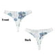thumbnail image 3 of Balery Pale Blue Lotus Flowers Tangas de Algodón para Mujer con Estampado – Ropa Interior Sexy, Transpirable, G-string-Small, 3 of 6