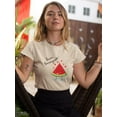 thumbnail image 2 of Buon Ferragosto Juicy Watermelon T-Shirt Women -Image by Shutterstock, Female Large, 2 of 4