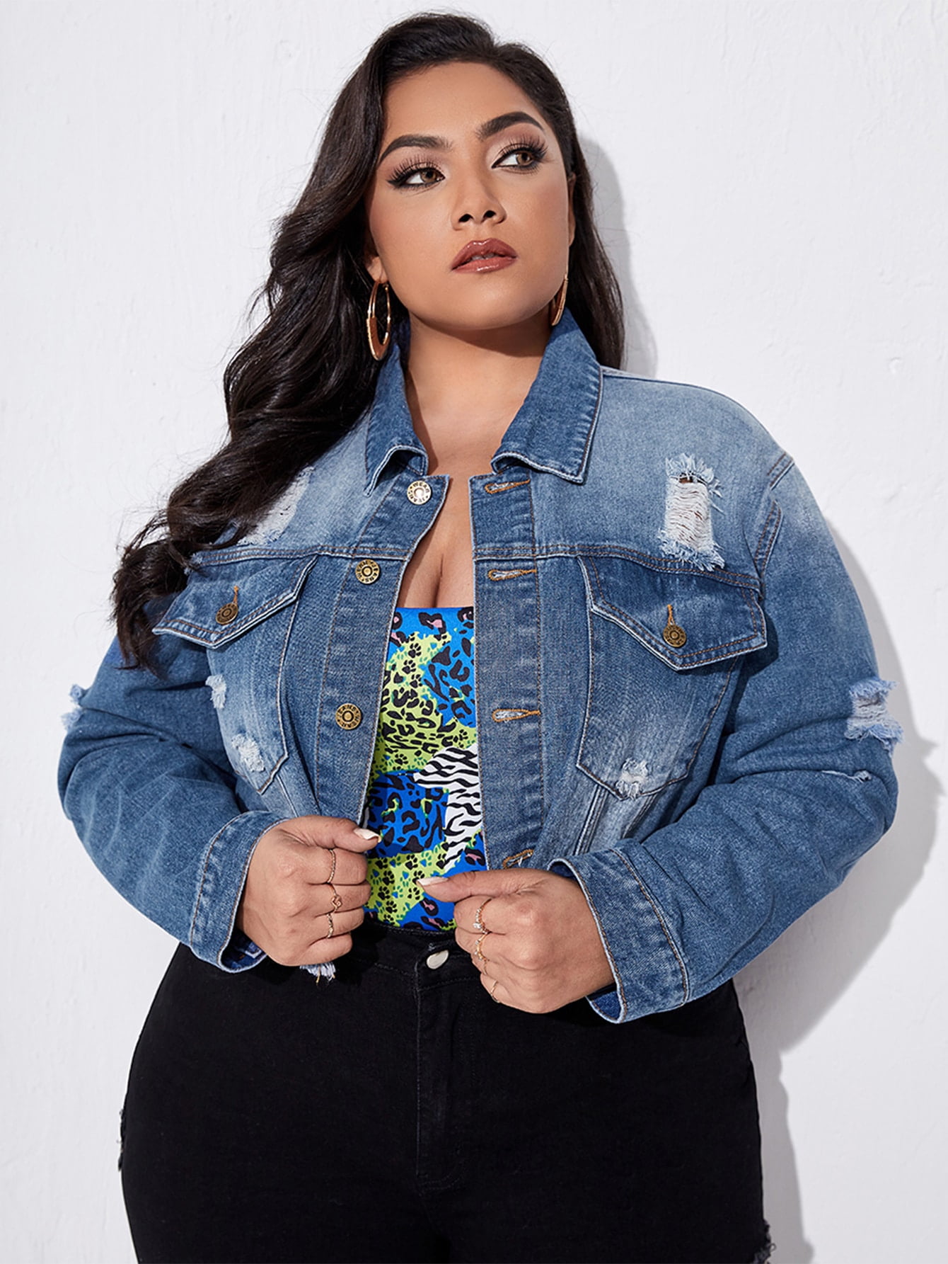 Hem Denim Jacket 212022SA5889 