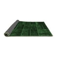 thumbnail image 2 of Ahgly Company Indoor Round Abstract Emerald Green Contemporary Area Rugs, 4' Round, 2 of 4