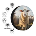 thumbnail image 4 of Honeii Cute Prairie Sheep Herd Print Tire Covers, Waterproof Anti-UV Sun Snow Rain Tire Covers for Trailers, RV, Camper, SUV, Truck-, 4 of 6