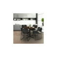 thumbnail image 6 of Regency Cain 36 in. Round Breakroom Table- Neo Walnut & 4 Zeng Stack Chairs- Black, 6 of 10
