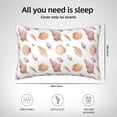 thumbnail image 2 of Silk Pillow Case for Hair And Skin Queen - Conch Shell No.J911 Cooling Sleep Throw Pillow Covers Standard Size 20x30in, comfort Satin Pillowcase with Zipper for Women Men, 2 of 7