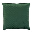 thumbnail image 1 of hometrends Quilted Velvet Emerald Decorative Pillow, 1 of 3