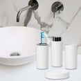 thumbnail image 3 of Juego de 4 accesorios de baño para encimera de baño, color blanco, 3 of 7