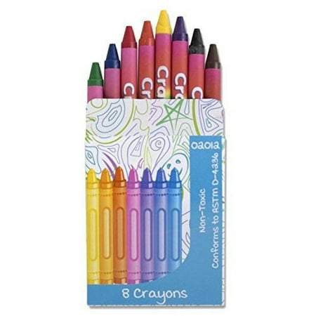 Bulk School Supplies Wholesale Lot Box of 192 Crayons 8 Color Packs - 1,536 Total Crayons