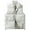 White, variant on Daznico Jackets for Men,Solid Color Concealed Zipper Vest Padded Warm Sleeveless Quilted Jacket Winter Outdoor Insulated Layer,Mens Winter Coats,Size:M