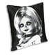 thumbnail image 5 of Funda de cojín de la novia de Chucky, 40x40cm, funda de almohada de juego para niños de Halloween, almohadas modernas de terciopelo, decoración para salón, decoración del hogar, 5 of 5