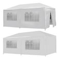 thumbnail image 5 of ZENSTYLE Gazebo Party Outdoor Tent in White,10 x 20' with 6 Side Walls Wedding Canopy Cater Events, 5 of 7