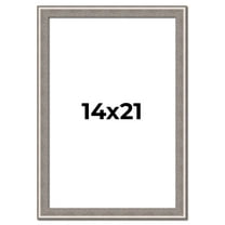 14x21 Frame Grey Real Wood Picture Frame Width 1.25 inches | Interior Frame Depth 0.5 inches | Hans