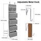 thumbnail image 2 of Organizador para colgar sobre la puerta, soporte de pared plegable, 4 bolsillos grandes, almacenamiento de gran capacidad para dormitorio, cocina, cosméticos, juguetes, artículos diversos, etc., 2 of 5
