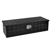 BATONECO 39 Inch Aluminum Trailer Tool Box Truck Bed Tool Box for Pickup w/ Side Handle 39 x 13 x 10 Black