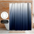 thumbnail image 5 of Americanflat 71x74 Ombre Blue Shower Curtain - Water Resistant - Polyester Fabric, 5 of 7