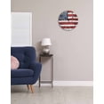 thumbnail image 3 of Wall Clock 10 Inch 4th of July Round Silent Decorative Wall Clocks Battery Operated for Living Room Bedroom Kitchen Classroom Decor, Patriotic Farmhouse American Flag Memorial Day,Small, 3 of 7