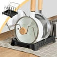 thumbnail image 1 of PEONAVET Pot Lid Storage Rack Pot Lid Rack Chopping Board Placing Rack Countertop Cutting Board Rack Kitchen Spatula Bracket Shelf Case Rack Put Pot Lid, 1 of 6