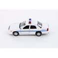 thumbnail image 3 of Ford Crown Victoria Police Interceptor, White - Kinsmart 5342D - 1/42 scale Diecast Car, 3 of 6