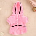 thumbnail image 3 of Dog Puppy Hoodie Dress, Fashion Cute Bow-knot Decor Soft Skin-friendly Cozy Flannel Plush Winter Warm Windproof Skirt Coat Pet Clothes Costume for Small Medium Large Dog Daily Wear, 3 of 8