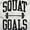 White, variant on Squat Goals Workout Motivation Zip Up Hoodie Men's Women's Brisco Brands X