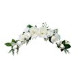 thumbnail image 1 of Kearding Guirnalda de puerta con botín de flores, accesorios para el hogar de aniversario exquisito, guirnalda de fiesta sin rebabas, guirnaldas Decoración del hogar Blanco 75cm Kearding  HA084034-03, 1 of 6