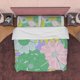 thumbnail image 1 of Flor Verde Boho Ropa de Cama Colorido Funda Nórdica Bohemio Juego de Dormitorio, Floral, 1 of 6