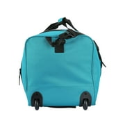 Protege 28-Inch Large Collapsible Rolling Duffel Bag in Teal Color