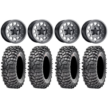 Method 414 15 Wheels +13mm 32 Roxxzilla 396 Tires Polaris RZR Turbo R & Pro R Ranger 1500 Xpedition Method 414 15 Wheels +13mm 32 Roxxzilla 396 Tires Polaris RZR Turbo R & Pro R Ranger 1500 Xpedition