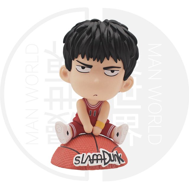 Figuras de Anime SLAM DUNK, 5 uds., Sakuragi Hanamichi Rukawa Kaede Akagi Takenori Ryuta Miyagi Hisashi Mitsubishi, adornos para coche sentadozhangyuxiang