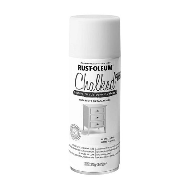 pintura en aerosol tizada para muebles 340 gr blanco