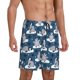 thumbnail image 2 of Fotbe Snow Penguin Pantalones Cortos de Pijama para Hombre, Ropa de Dormir, Pantalones de Pijama Cortos para Hombre-Large, 2 of 6