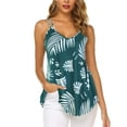 thumbnail image 2 of Top holgado sin mangas con escote en V y tirantes dobles para mujer para fiestas de verano, 2 of 5
