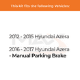 thumbnail image 2 of Max Advanced Brakes - Brake Kit for 2012 2013 2014 2015 Hyundai Azera 2016 2017 Azera Manual Parking Brake Front and Rear Replacement Cross Drilled Disc Brake Rotors and Ceramic Brake Pads, 2 of 9