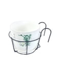 thumbnail image 3 of Soporte de flores pequeño de hierro negro para balcón, maceta colgante, barandilla, soporte de flores, 3 of 10