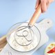 thumbnail image 4 of Batidor de masa de acero inoxidable con espiral - Batidor de harina con mango manual, madera dura, 13,1 pulgadas de longitud, 3,27 pulgadas, fácil de limpiar para hornear Kitchen Gadget Brown, 4 of 8