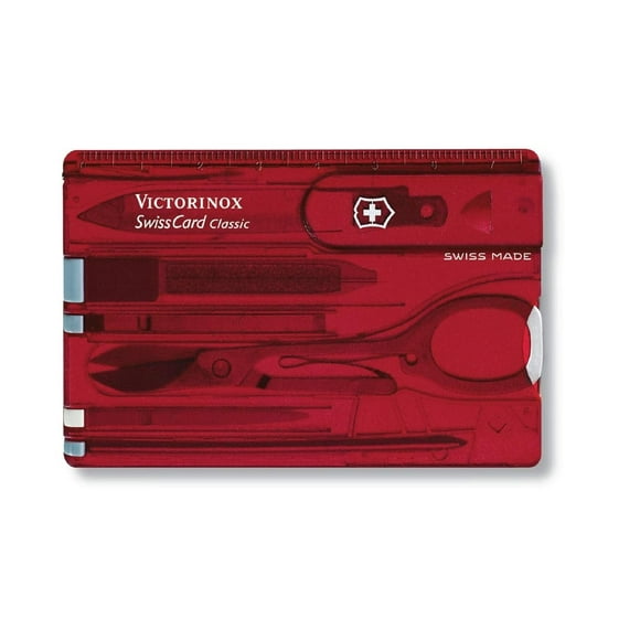 NAVAJA MULTIHERRAMIENTA SWISS CARD CLASSIC 10 FUNCIONES negro 1 Genérico 0.7100.T