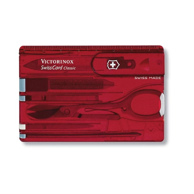 NAVAJA MULTIHERRAMIENTA SWISS CARD CLASSIC 10 FUNCIONES negro 1 Genérico 0.7100.T