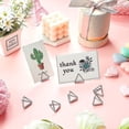 thumbnail image 5 of Vett (Silver)24pcs Place Card Holder Triangle Shape Table Name Card Holder Picture Holder Stand Clip For Wedding Party, 5 of 5