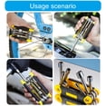 thumbnail image 5 of 6 in 1 Folding Nut Driver Set Metric Hexagon Nut Driver Folding Socket Wrenches Portable Handle Screwdriver Wrenches Hand Tool, 5 of 8