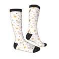 thumbnail image 3 of Picia Women Crew Soft Moisture-wicking Socks Funny Chicken Pattern Design Cotton Socks, One Size fit All, 3 of 9