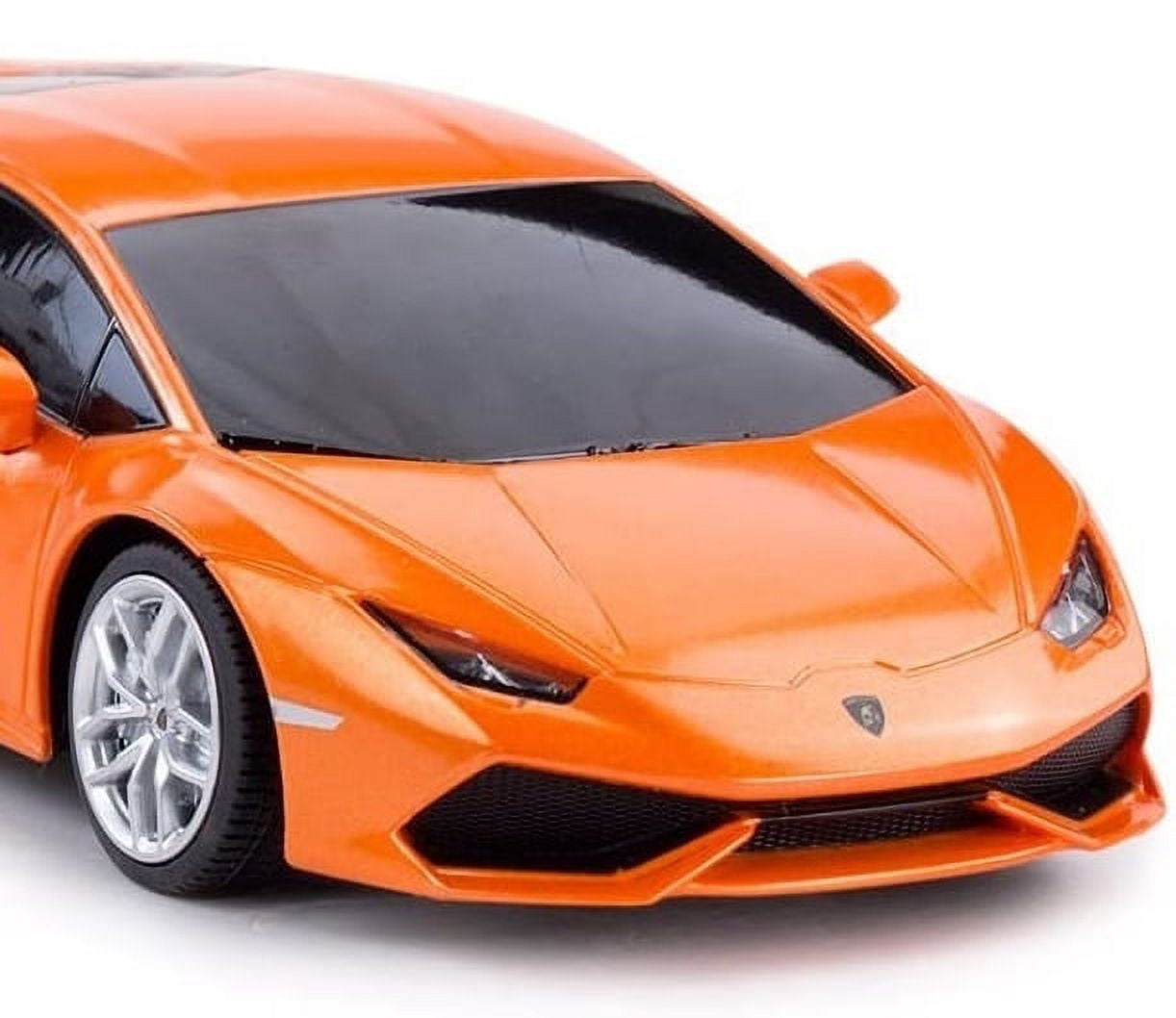 PlayWorld 1:24 Scale Lamborgini Aventador SVJ Electric Sport Racing Hobby Toy Car (Orange)