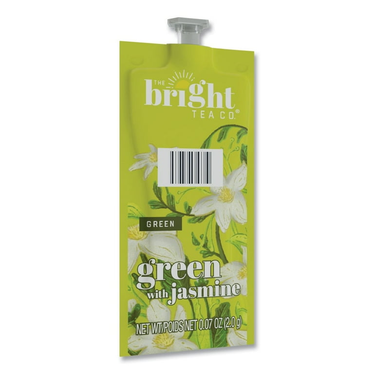 The Bright Tea Co. Green with Jasmine Tea Freshpack, Green with Jasmine, 0.07 oz Pouch, 100/Carton The Bright Tea Co. Green with Jasmine Tea Freshpack, Green with Jasmine, 0.07 oz Pouch, 100/Carton