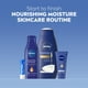 thumbnail image 2 of Set de cuidado de la piel Nivea Nourishing Body Wash 600 ml, loción corporal 400 ml, crema de manos 75 ml y bálsamo labial, 2 of 9
