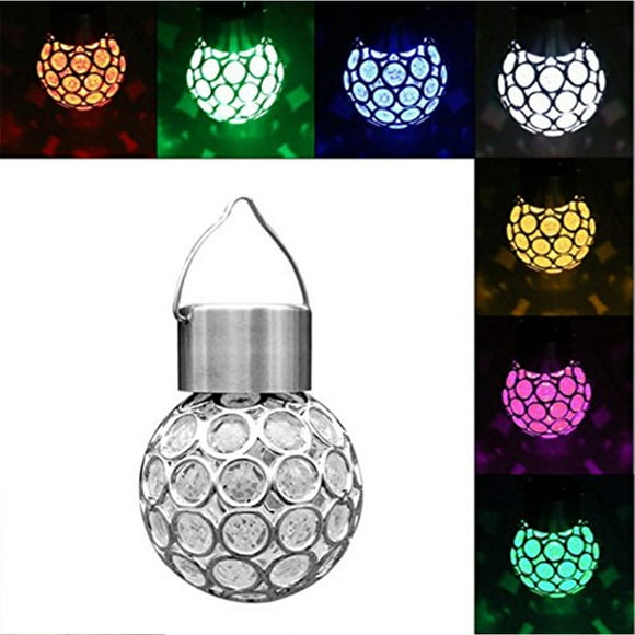 Solar Hollow Globe Light,Small Hanging Globe Pendant Light Burst Glass Globe Light For Lawn Gardens Balconies Patio Paths