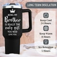 thumbnail image 6 of Gifts for Brother, Big Brother Gift for Boy from Sister, 1 Pc 40oz Tumbler with handle for Birthday Christmas, 6 of 6