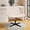 Beige-No Wheels, variant on Vanity Chair Criss Cross Legged Chair Armless Office Desk Chairs Height Adjustable Computer Chair No Wheels Wide Seat Ergonomic for Bedroom Living Room, Beige
