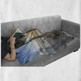 thumbnail image 6 of Tropical Soft Flannel Fleece Throw Blanket, Paradise Beach Hammock and Coconut Palm Trees Horizon Coast Vacation Scenery, Cozy Plush for Indoor and Outdoor Use, 70" x 90", Multicolor, by Ambesonne, 6 of 6