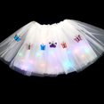 thumbnail image 2 of Odeerbi Girls Skirts Tutu Skirt Children's Skirt With Light-emitting Butterfly Skirt Pettiskirt Led Light Skirt Party Dress Skirt White, 2 of 4