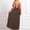 Coffee, variant on Plus Size Backless Cami Dresses for Women Cami Lounge Dress Open Back Spaghetti Strap Sleeveless Beach Maxi Dress Long Loose Flowy Vacation Sundress with Back Tie