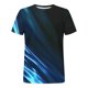 thumbnail image 4 of Camisetas de Manga Larga para Hombres Imprimir Fallow Cuello Redondo Camiseta, Moda Casual Manga Corta Mezcla de Algodón/Lino, 4 of 9
