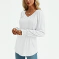 thumbnail image 5 of SUNBS Pleated Blouses for Women Long Sleeve Shirts Dressy Tunic Tops Crewneck Trendy Clothes, 5 of 8