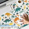 thumbnail image 2 of Long Mouse Pads for Desk,Colorful Dinosaurs Palm Trees Pattern Desk Mats on Top Of Desks, Desk Mouse Pad Extra Large with 3mm Non-Slip Base and Stitched Edge for Gaming,Office,Work,Home 47.3"x23.6", 2 of 6
